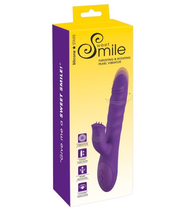 Sweet Smile Thrusting & Rotating Pearl Vibrator